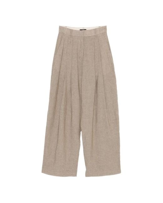ELEH White Pantalon À Design Plissé