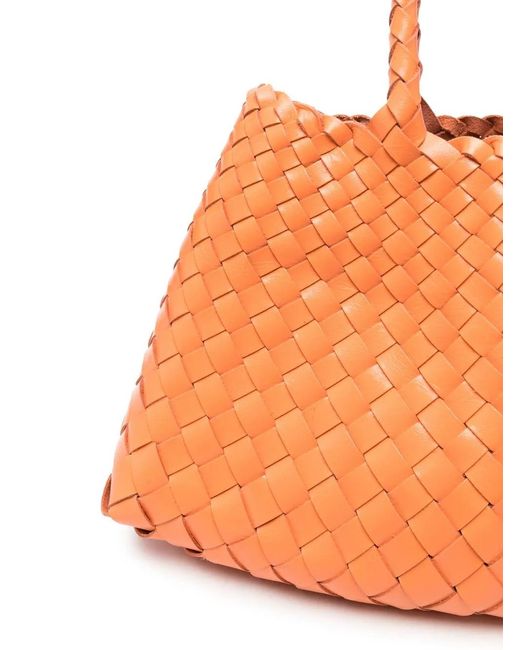 Borsa Tote Santa Croce di Dragon Diffusion in Orange