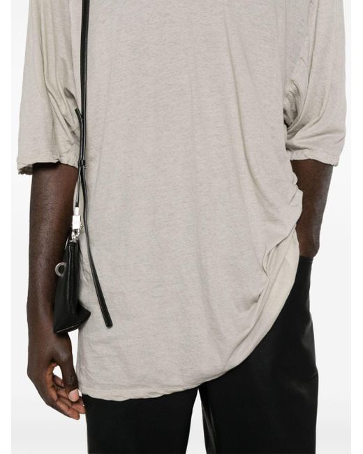 Camiseta de mezcla Rick Owens de hombre de color White