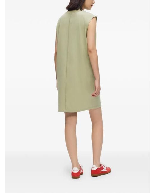 Karl Lagerfeld Green Seam-Detail Tank Mini Dress