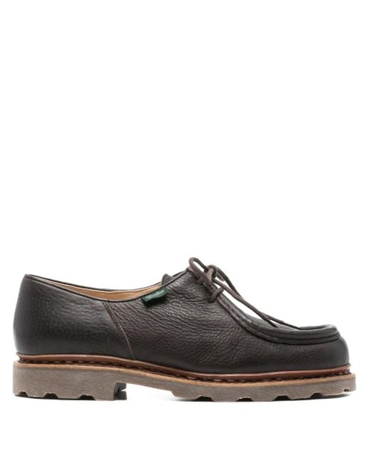 Paraboot Michael Leren Derby Schoenen in het Brown voor heren