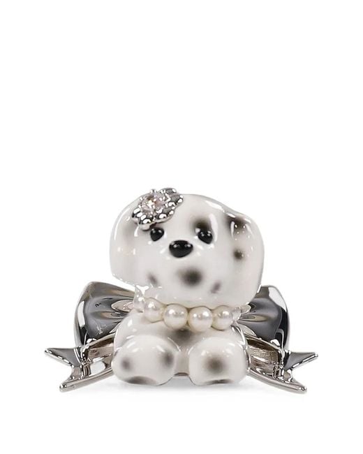 YVMIN White Puppy Hair Clip