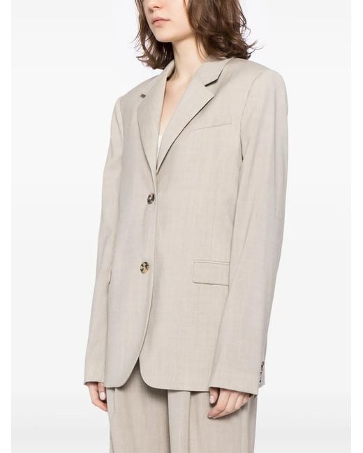 Loewe Natural Tied-Back Wool Blazer