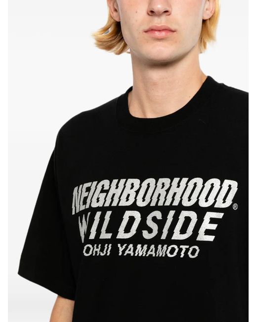 Yohji Yamamoto Black X Neighborhood Short-Sleeved T-Shirt for men