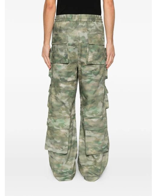 Amiri Green Camo-Print Cargo Trousers for men