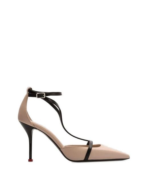 McQueen White Harness Pumps