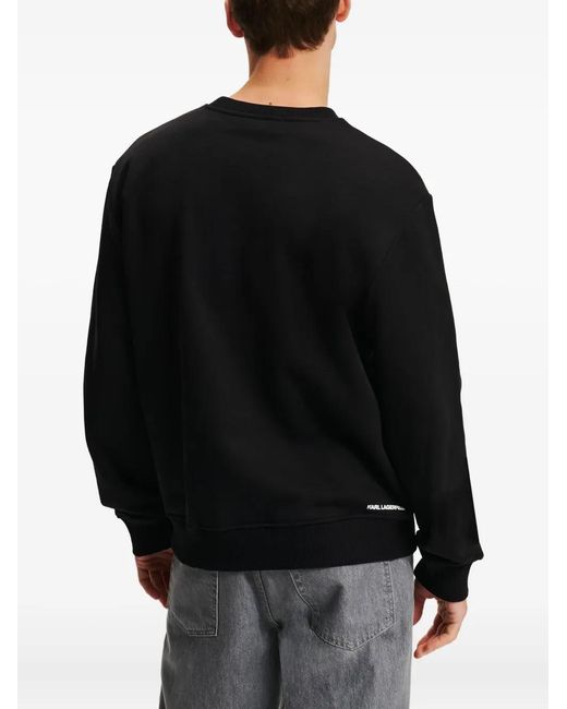Karl Lagerfeld Black Kameo Sweatshirt for men