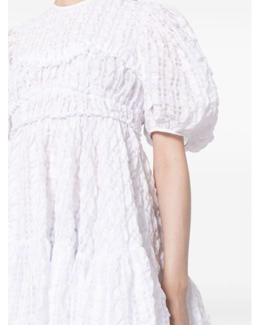 CECILIE BAHNSEN Mini-jurk in het White