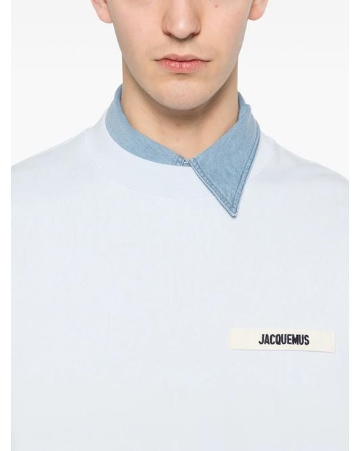 Jacquemus White Le Sweatshirt Gros Grain for men