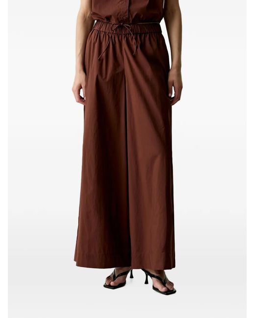 Benetton Brown Elasticated-Waist Palazzo Pants