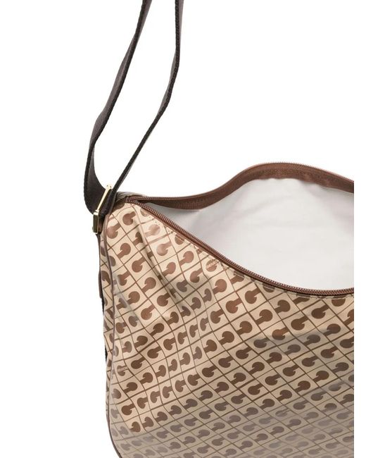 Gherardini White Pattern-Print Shoulder Bag