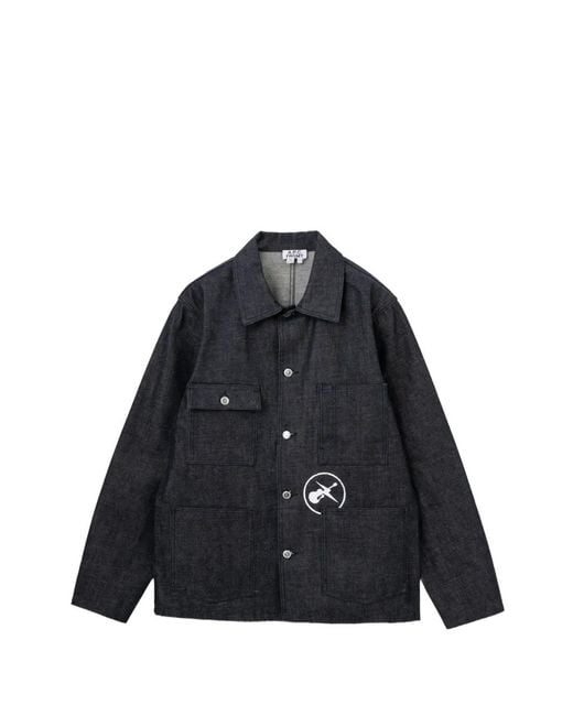 A.P.C. Blue Grand Jack Jacket for men