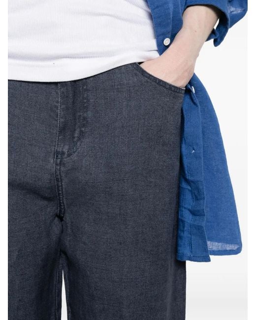 Osklen Blue Five-Pocket Trousers