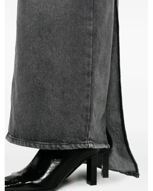 Courreges Heritage カットアウト デニムスカート Gray
