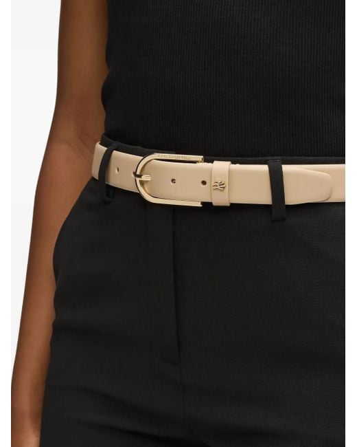 Karl Lagerfeld Natural K/Autograph Pin Belt
