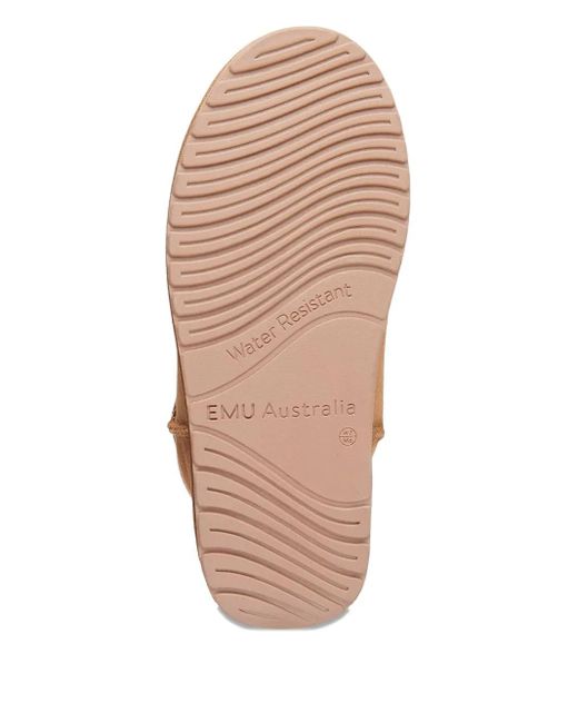EMU Brown Stiefeletten mit Wildlederfutter