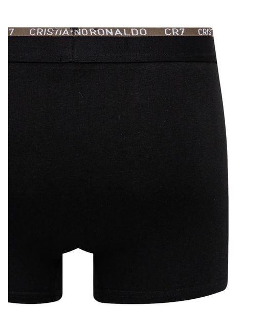 Cristiano Ronaldo CR7 Black Logo-Waistband Trunks (Set Of Seven) for men
