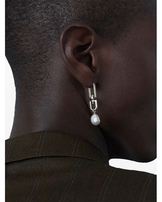 Maria Black White Trianglen Earring