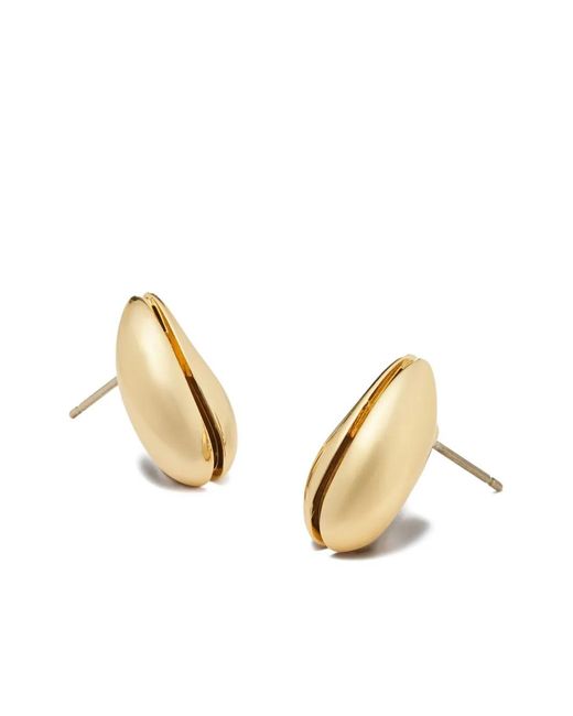 Tory Burch Natural Mini Pierced Earrings