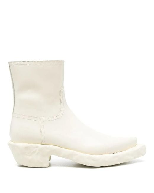 CAMPERLAB White Venga Leather Ankle Boots for men