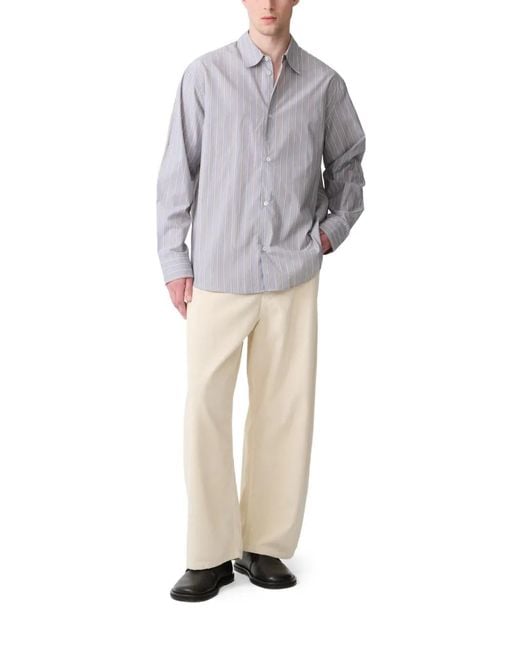 Studio Nicholson Gray View Shirt for men