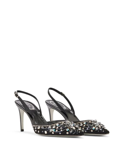 Rene Caovilla Metallic 105Mm Cinderella Pumps