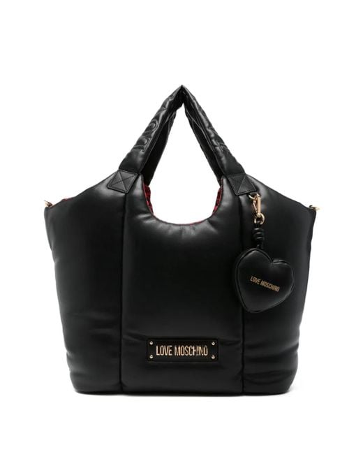 Love Moschino Black Padded Tote Bag