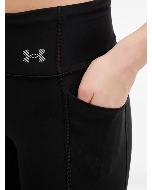 Under Armour Black Velociti Logo-Print Panelled Leggings