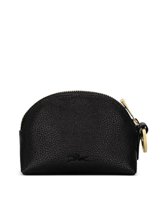 Longchamp Black Le Foulonné Coin Purse