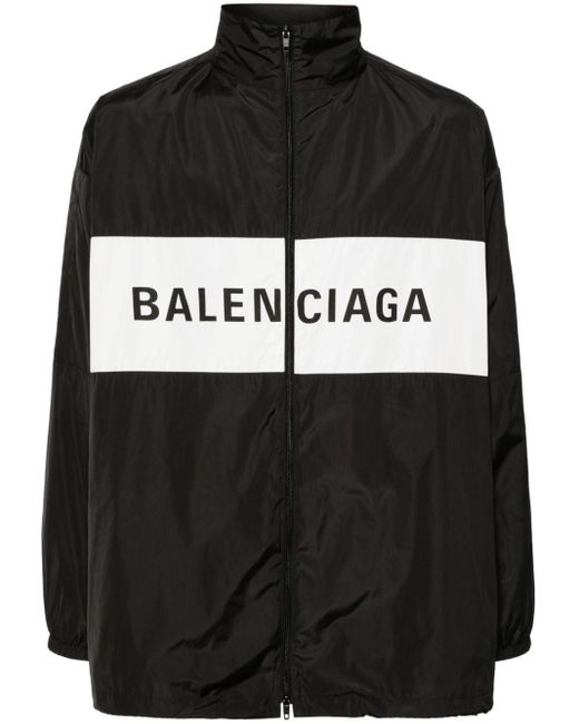 Balenciaga Black Logo Windbreaker