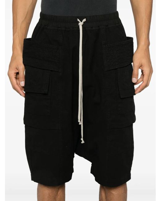 メンズ Rick Owens Creatch ショートパンツ Black