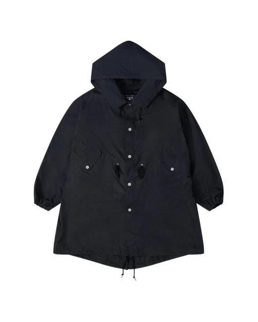 Comme des Garçons Blue Fishtail Hooded Jacket for men