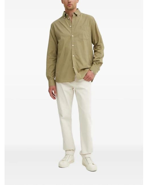 Les Deux Green Pocket Button-Down Shirt for men