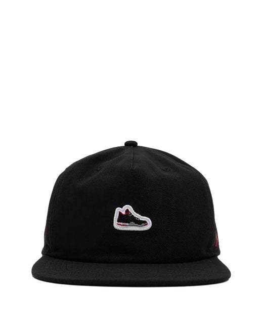 Nike Black Aj4 Patch Cap Hat for men