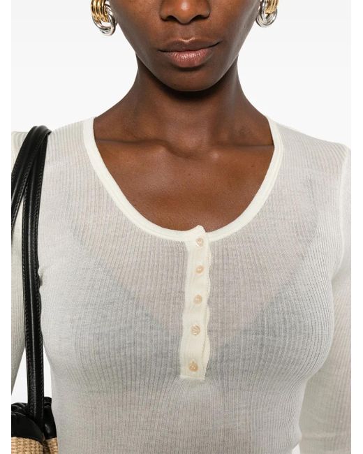 Isabel Marant リブ トップ White