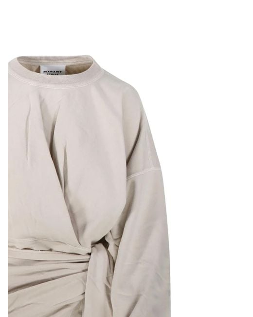 Isabel Marant White Gewickeltes Sandrina Midikleid