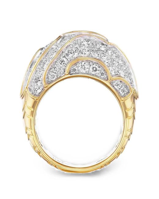 Marina B Red Onda Bombé Diamond Ring
