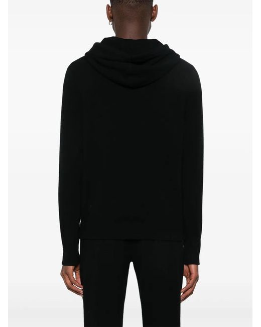 Bompard Black Hooded Sweater for men