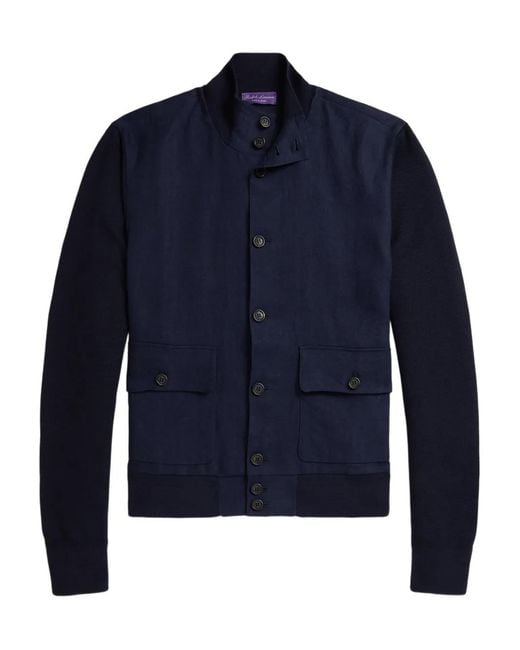 Ralph Lauren Blue Button Cardigan for men