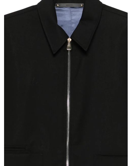 Paul Smith Black Zipped Regular-Fit Jacket for men