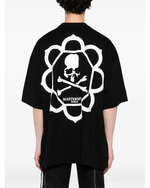 MASTERMIND WORLD Black T-Shirt À Imprimé Graphique for men
