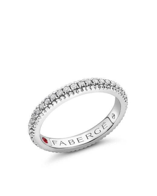 Faberge 18kt Witgouden Colours Of Love Ring Met Diamant in het White