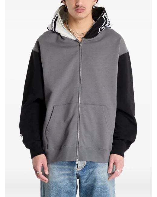 Felpa Con Cappuccio di A Bathing Ape in Gray