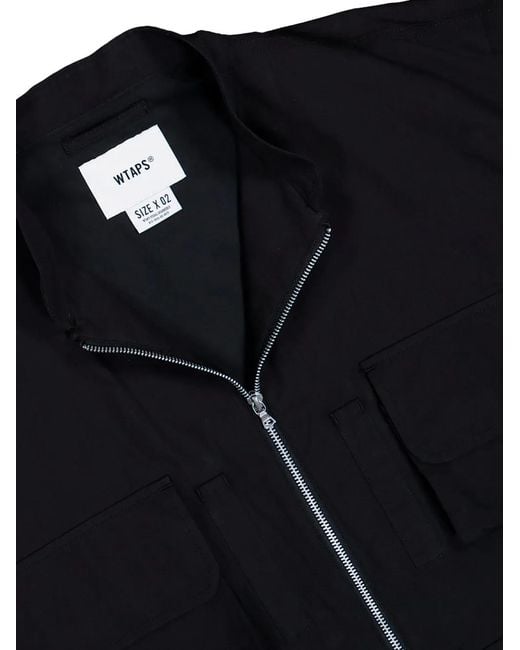 (w)taps Black Modular 01 Cotton Jacket for men
