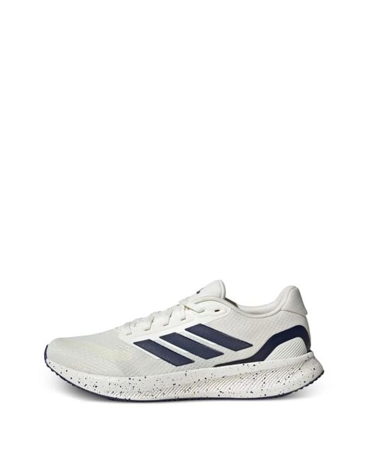 Adidas White Runfalcon 5 Sneakers for men