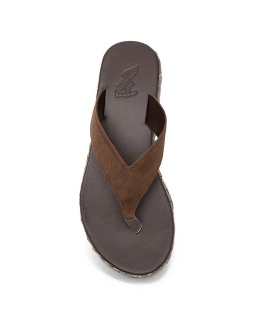 Ancient Greek Sandals Brown Charys Wedge Sandals
