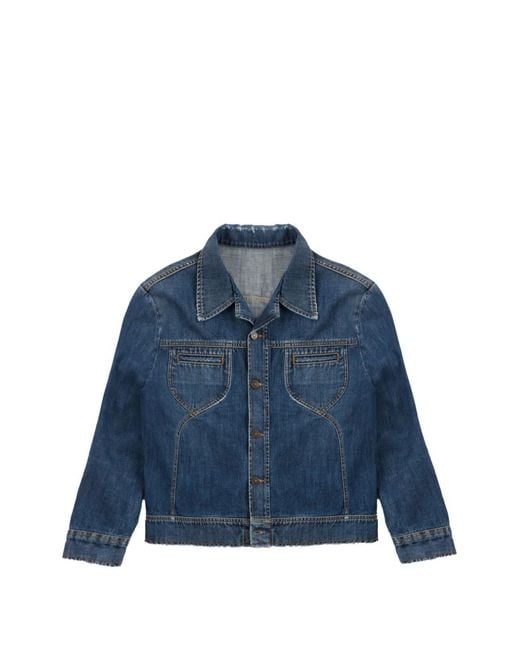 Fortela Blue Whitneyj Button-Fastening Denim Jacket for men