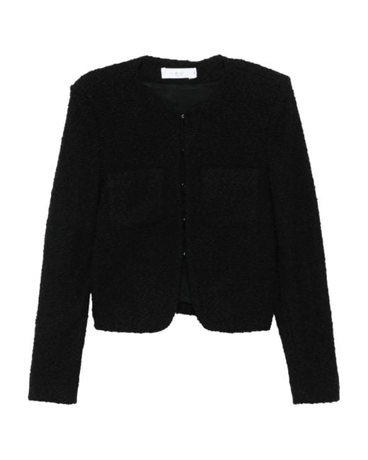 IRO Black Bouclé Jacket
