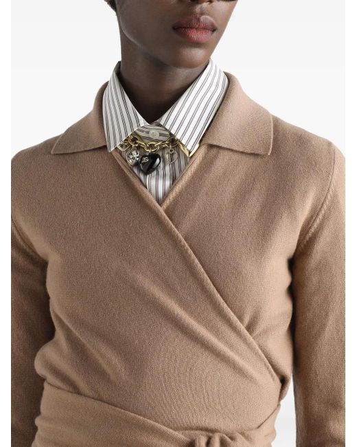 Dolce & Gabbana Natural Wrap Sweater