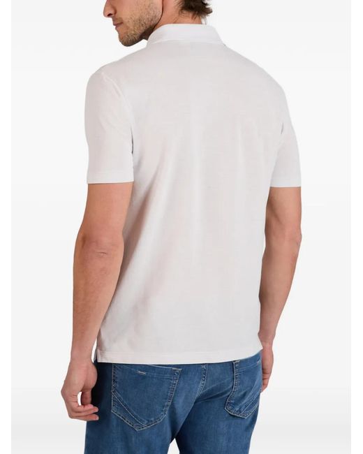 Slowear White Icecotton Slim-Fit Polo Shirt for men